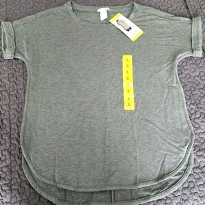 Women's Heathered Olive shirt Size Small
